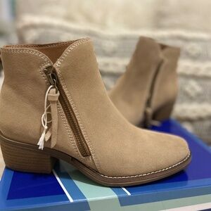 Tan ankle booties